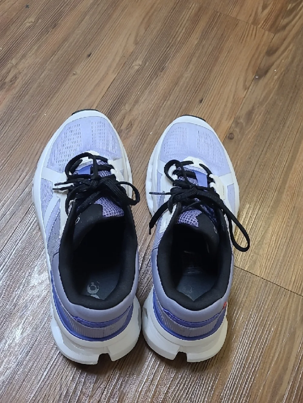 On Running Women's Lavender and White Athletic Sneakers